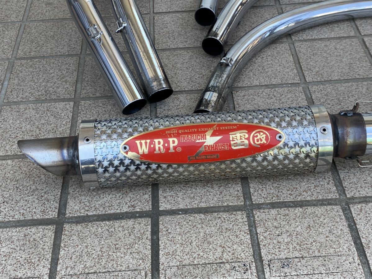 超美品！超希少！当時物！CBX400F用WRP雷管手曲4-2-1マフラー イカズチ