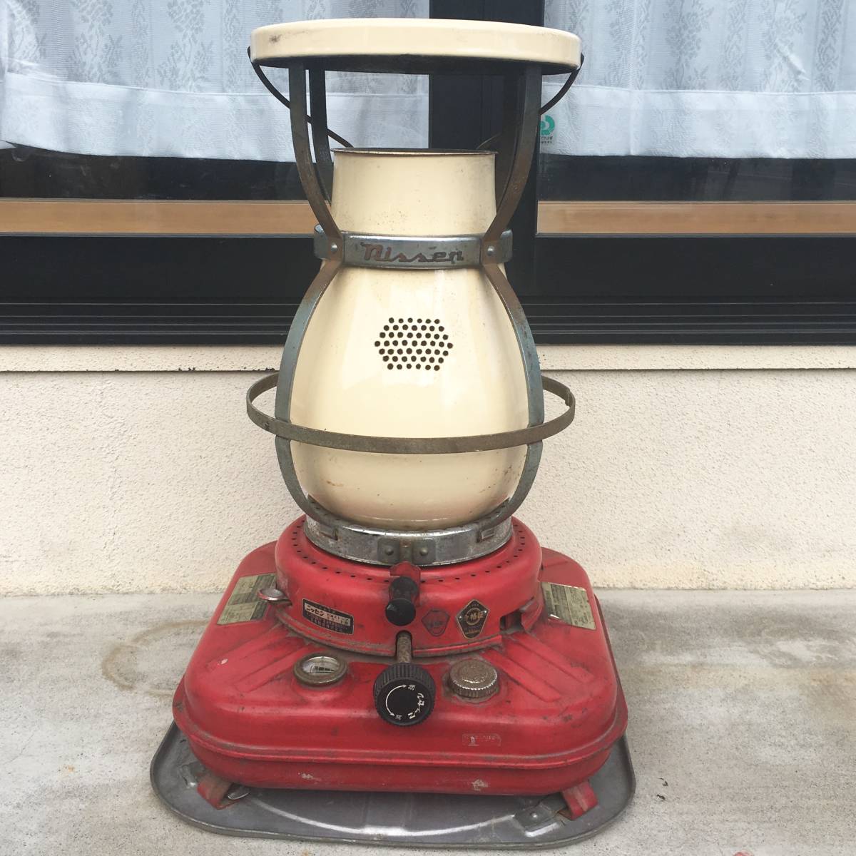 ニッセン灯油ストーブBS-3Bストーブガード付日本船燈レトロ