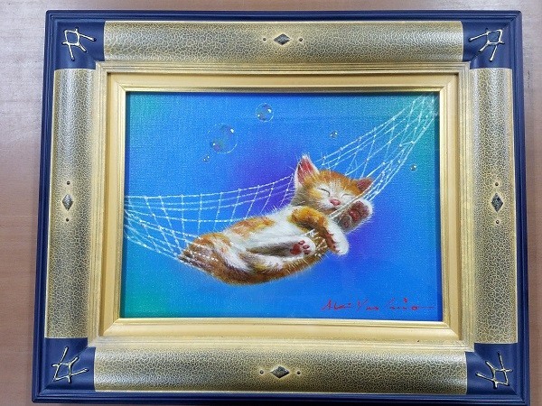 真作】八代亜紀 夢見るふたり F8サイズ 絵画 真作】八代亜紀 夢見る