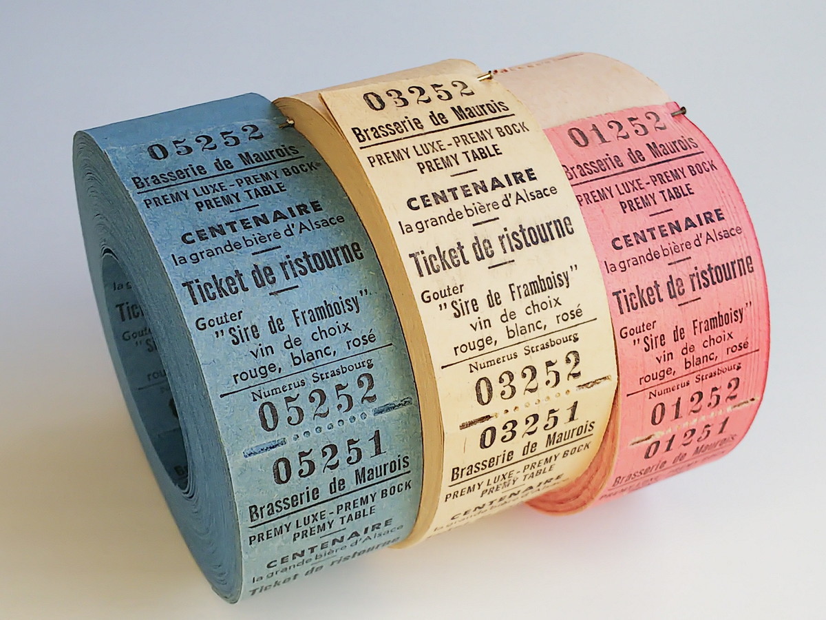 ロールチケット バスチケット ホーストラム まとめ売り 紙もの ホース