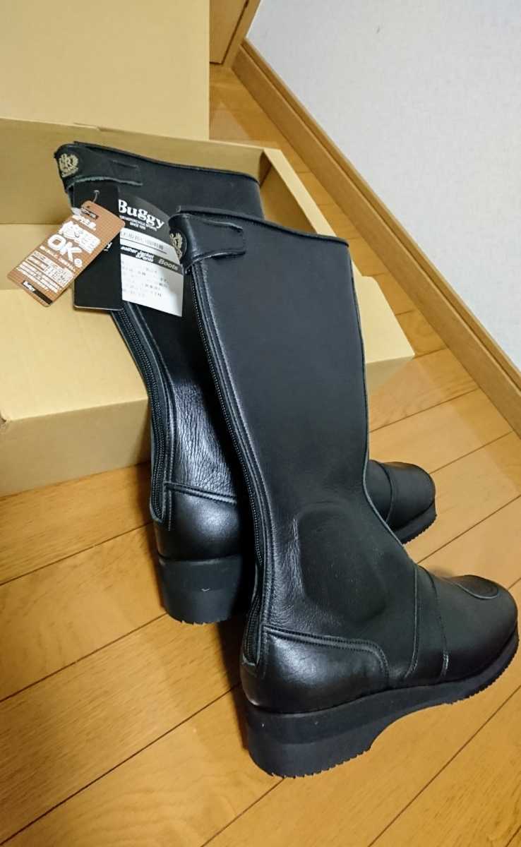 当時物BUGGY バイクブーツ 黒 レザー25.5 当時物BUGGY バイクブーツ 黒