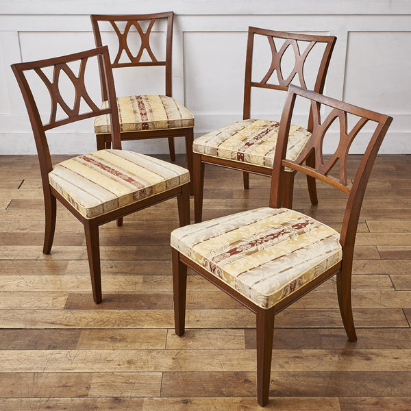 IZ33079I☆4脚セット 定価63万 ドレクセル トライユン 布張替