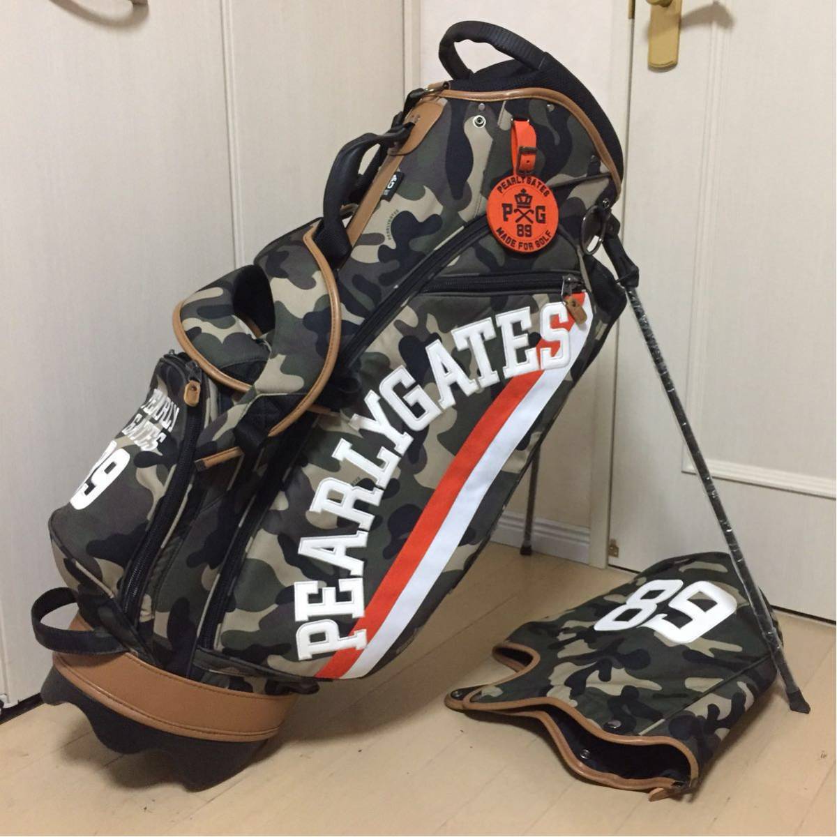 PEARLY GATES 迷彩スタンドバッグ &ヘッドカバー&ロッカーバックほか