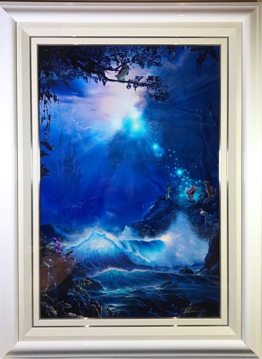 中古】L版 クリスチャン ラッセン 「ウィニーザ プー マジックデイ