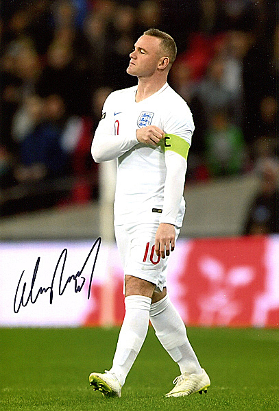 新品】ウェイン・ルーニー イングランド代表 直筆サインフォト/写真