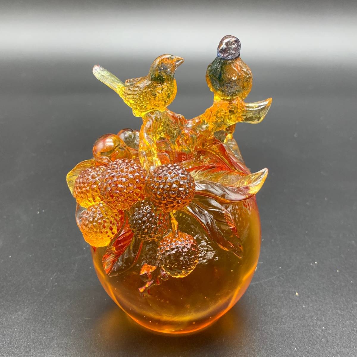 琉園 Tittot クリスタルガラス バード 置物 Tittot 琉園工房