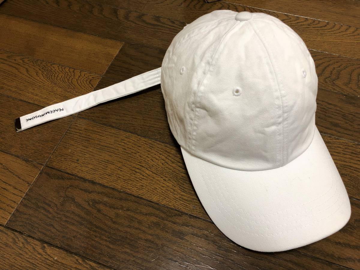 PEACEMINUSONE コットンキャップ白 正規品
