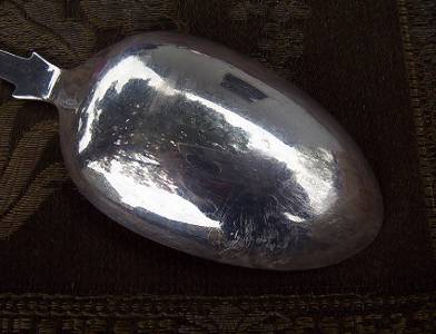 Antique Victorian Silver STUFFING SPOON James Dixon Sheffield