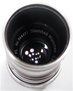 VTG Steinheil Munchen Cassar 2.8 36 mm Camera Lens & Shade Germany