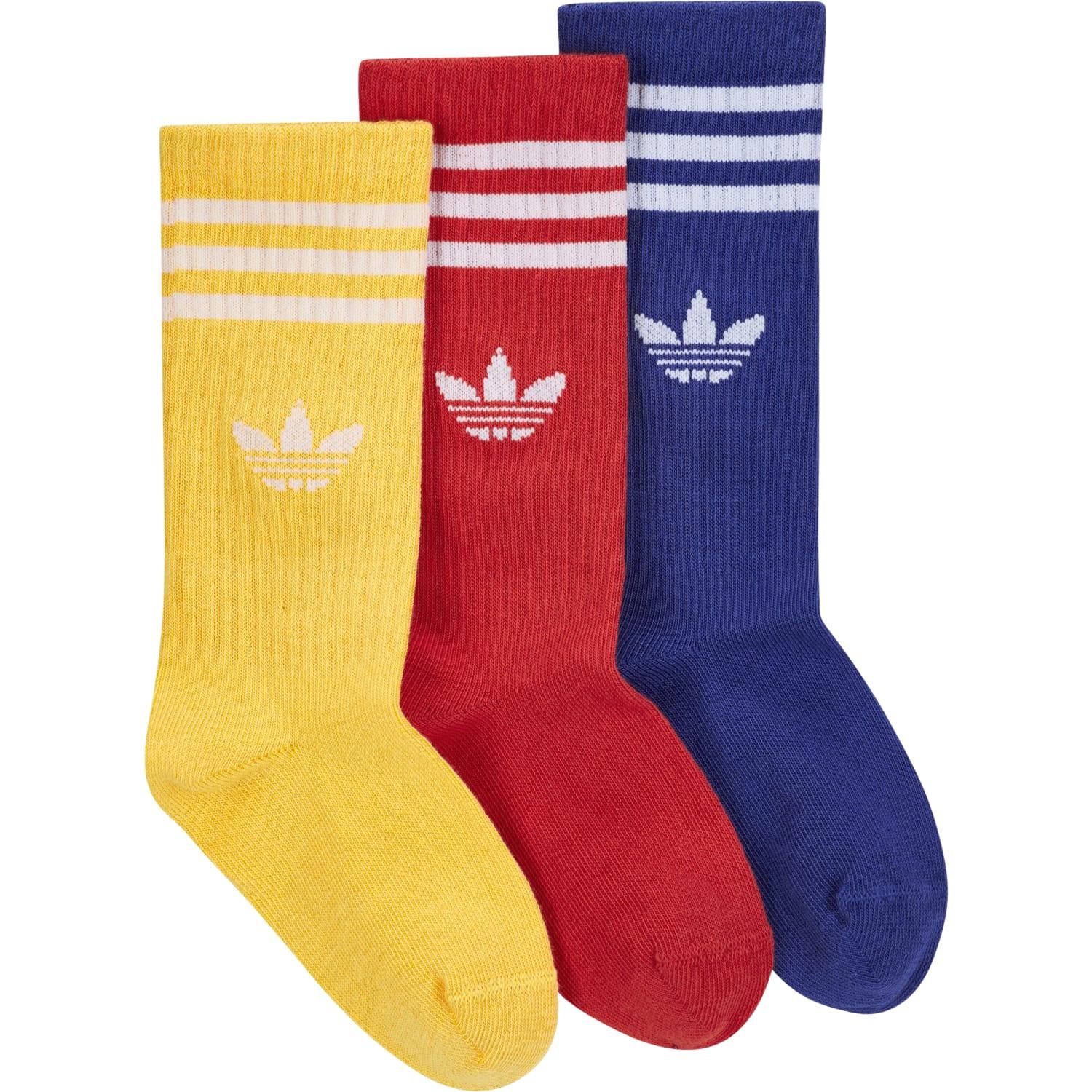 キッズ 【adidas】 アディダス K CREW SOCK 3P ソックス IY6695 SPK