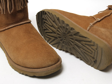 UGG×JIMMY CHOOコラボ フリンジ付 スタッズムートンブーツ #7