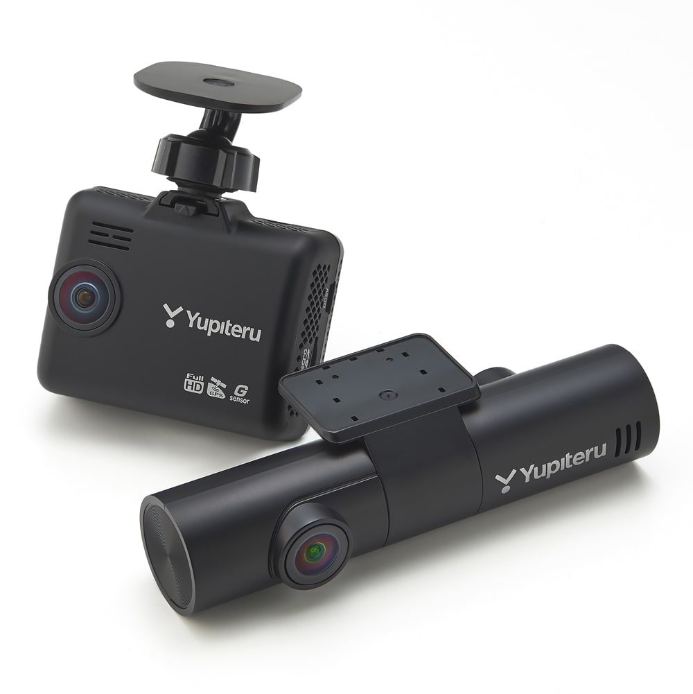 3カメラドライブレコーダー新発売 前後左右・車内を記録 ユピテル