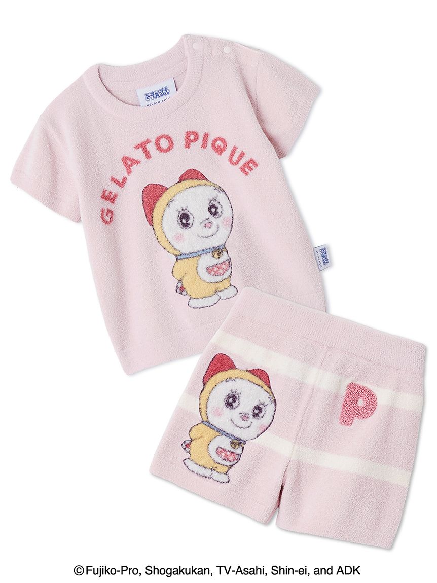 ドラえもん】【ベビー】ジャガードプルオーバー&ショートパンツセット