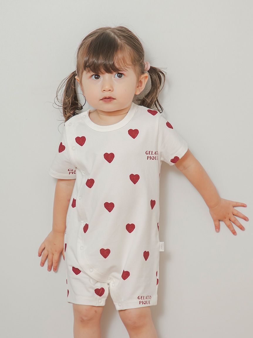 BABY】ハート柄ロンパース(ロンパース)｜ルームウェア・パジャマ通販の