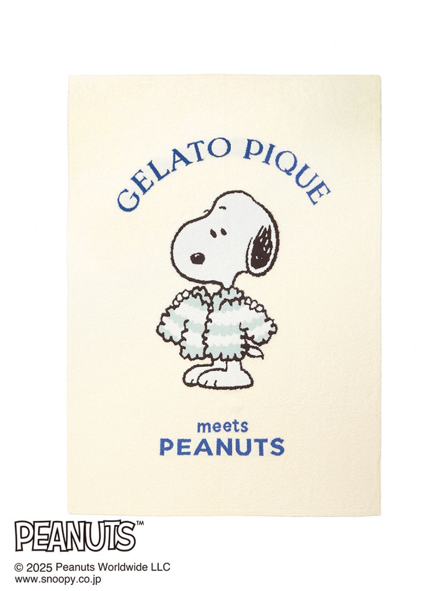PEANUTS】オリジナルアート ジャガードマルチカバー(ブランケット