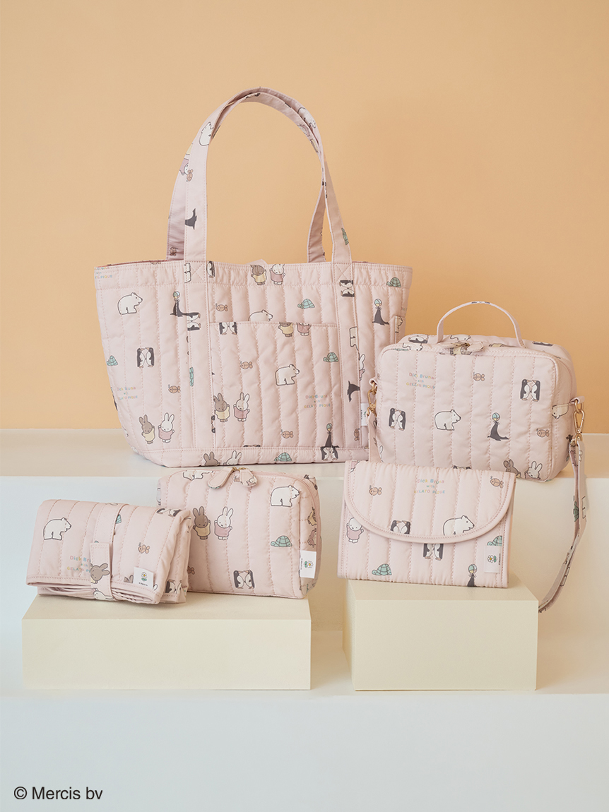 Dick Bruna】キルティング総柄母子手帳ケースS(母子手帳ケース