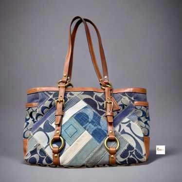 Coach denim patchwork tote - Gem