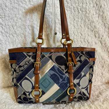 Coach denim patchwork tote - Gem