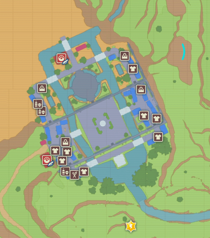 ポケモンSV】カラフシティのマップとやるべきこと【スカーレット