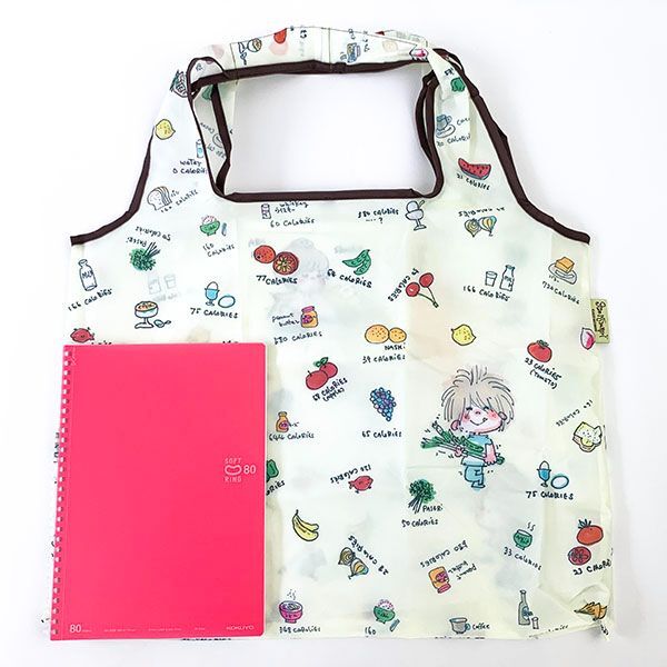 水森亜土 エコバック Count the calories 亜土ちゃん マルシェバッグ