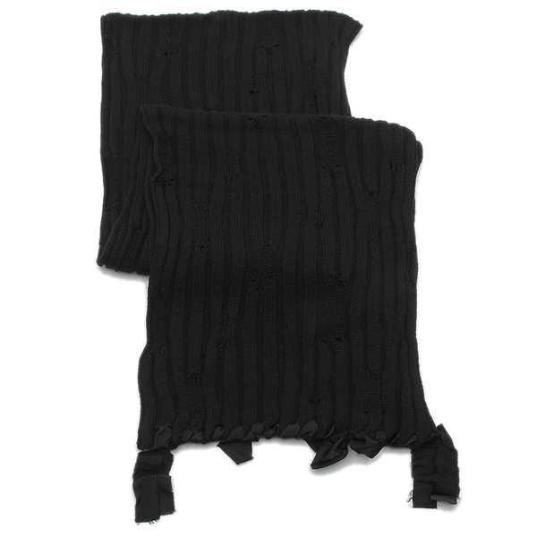 エムエムシックス メゾンマルジェラ マフラー ストール ブラック