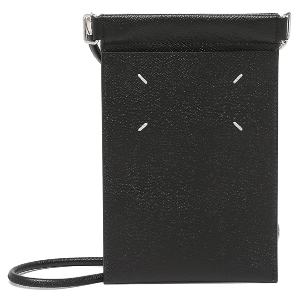 メゾンマルジェラ 携帯ケース ネックポーチ ブラック メンズ