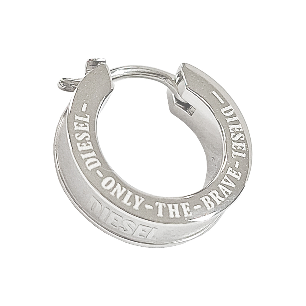 DIESEL ディーゼル メンズ 片耳用 フープピアス DX1316040 シルバー
