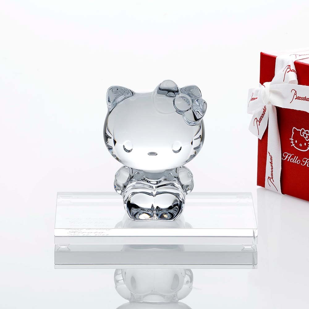 Baccarat バカラ ハローキティ 9.5cm・SWAROVSKI スワロフスキー 台座
