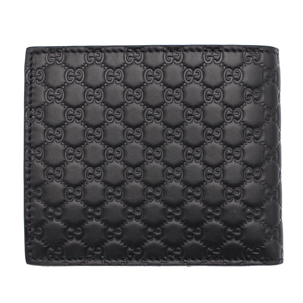 グッチ GUCCI 544472 BMJ1N 1000 二つ折り財布 ブラック 黒 グッチシマ