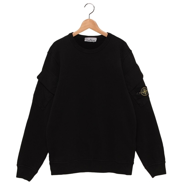 ストーンアイランド スウェット トレーナー ブラック メンズ STONE