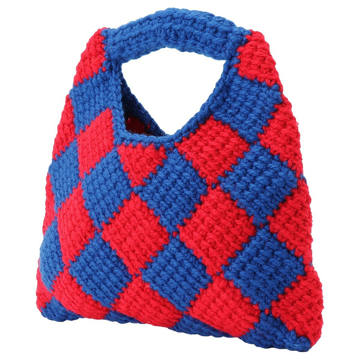 マルニ MARNI ダイアモンドクロシェ かぎ針編み ハンドバッグ