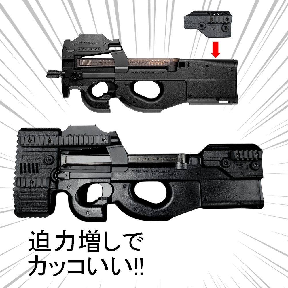 P90用 チークパッド ストライカー マルイ 電動ガン20mmレール コンペン
