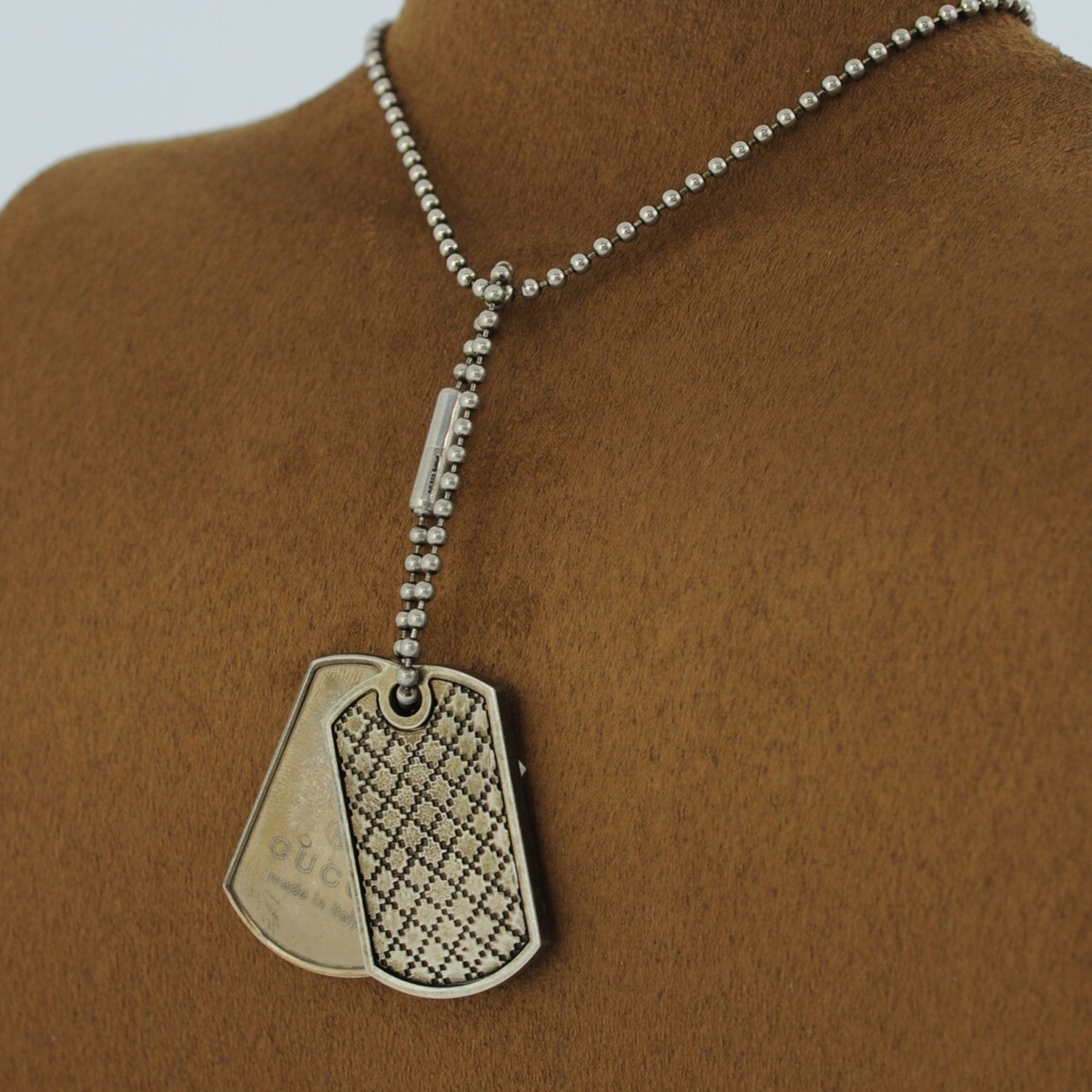 グッチ GUCCI ネックレス 272848 J8400 8111 ダブルプレート