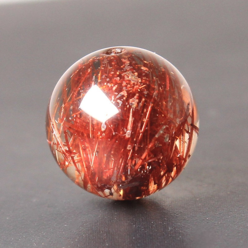 赤い針の集合が美しい 約12ミリ レッドルチルクォーツ【GHTU20 3g