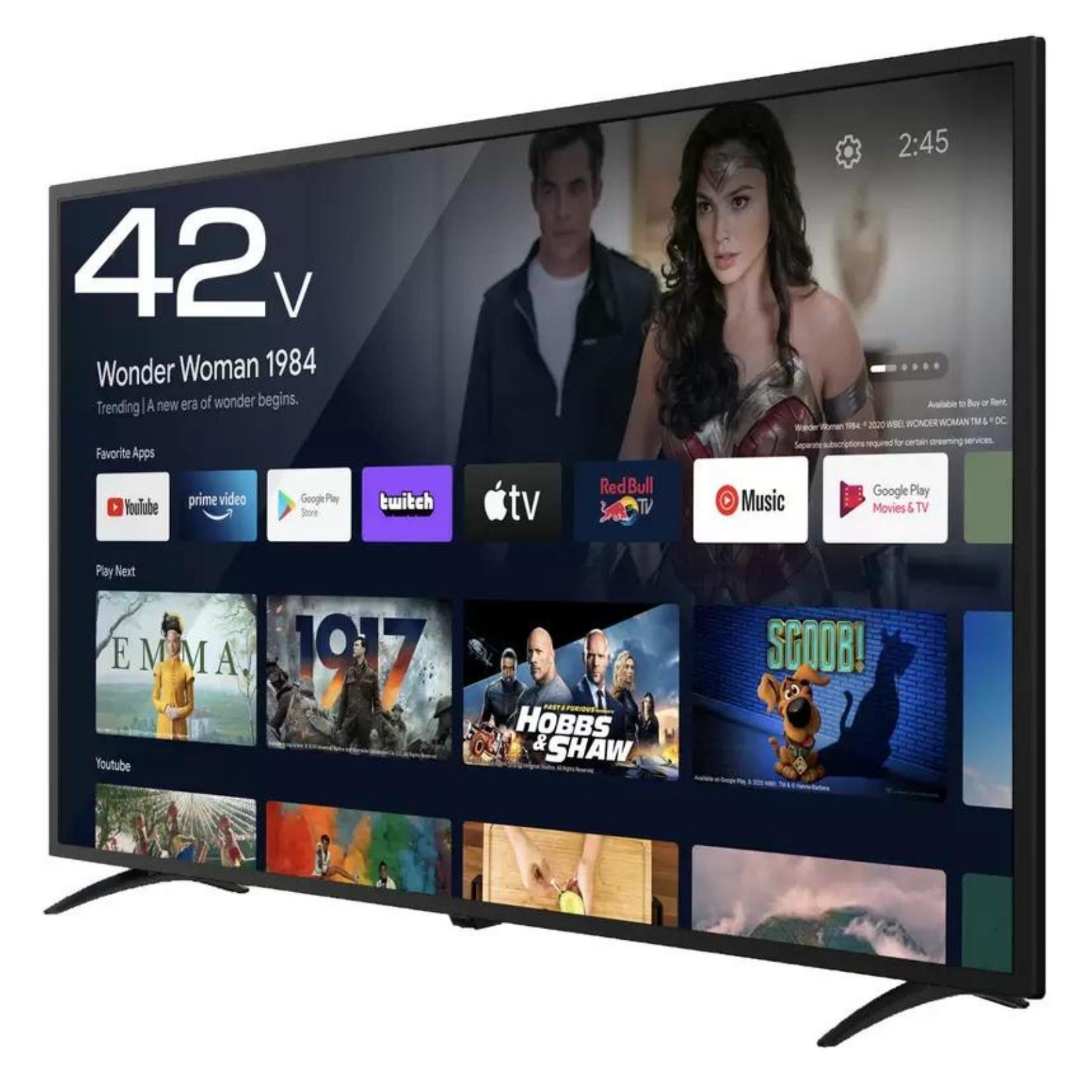 Prometheus 42型のフルHDテレビ UQPMAN42FHD アンドロイド搭載