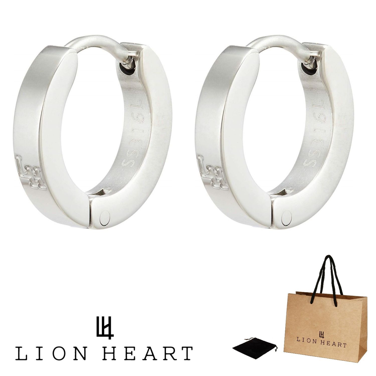 正規品 送料無料 ライオンハート LION HEART 2点セット 両耳用 フープ