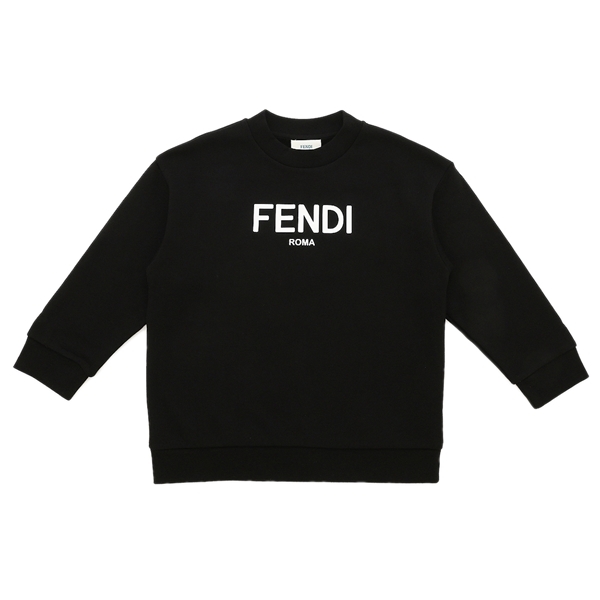 フェンディ スウェット トレーナー ブラック キッズ FENDI JUH051 5V0
