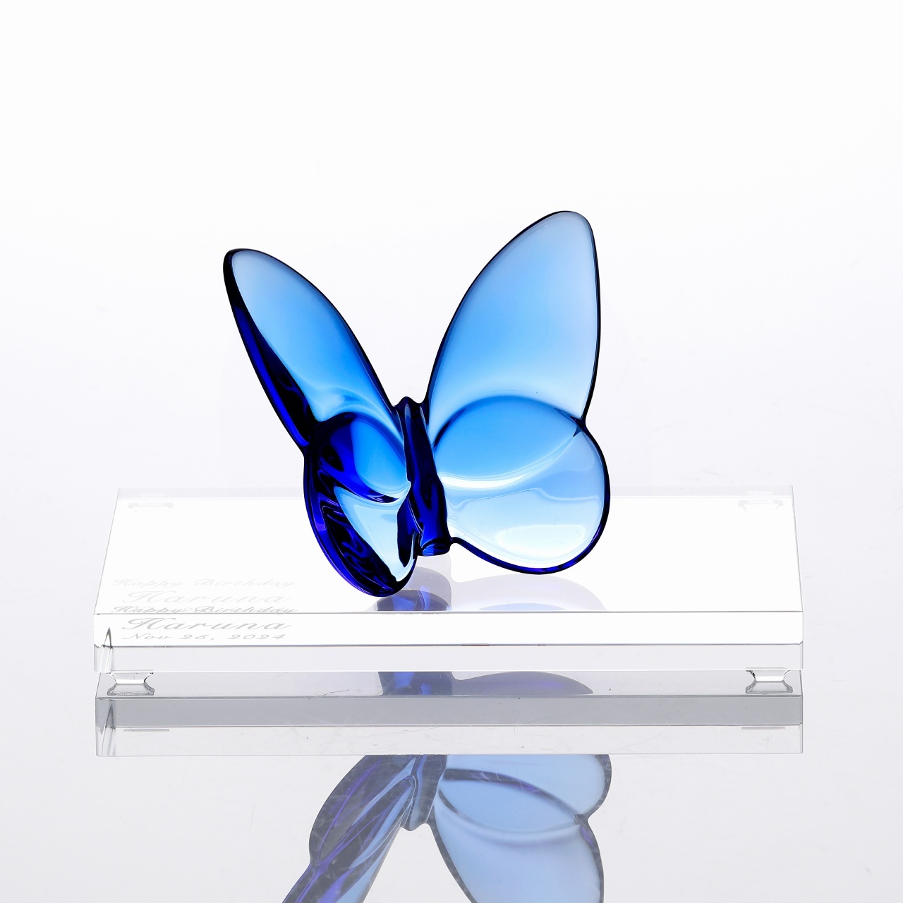 Baccarat バカラ ラッキーバタフライ ブルー・SWAROVSKI