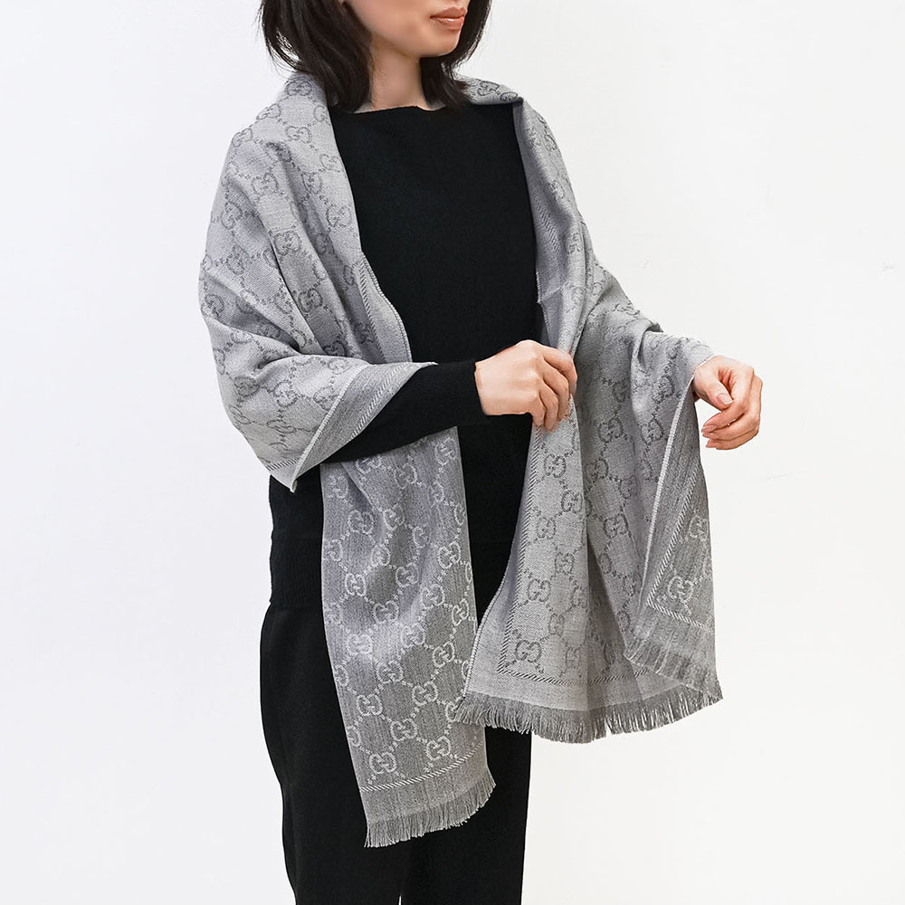 グッチ GUCCI ストール マフラー メンズ レディース 男女兼用 GG柄