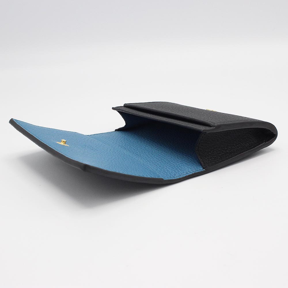 グッチ GUCCI カードケース 739389 0AAAZ 1199 ブラック 内面ブルー