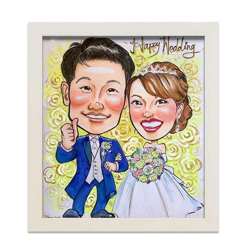 お客ページ】（ななみ様）オーダー似顔絵☆結婚式や結婚記念日のギフト