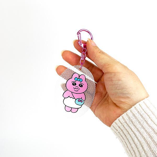 おぱんちゅうさぎ クリアおぱんちゅキーホルダー おでかけ アクスタ