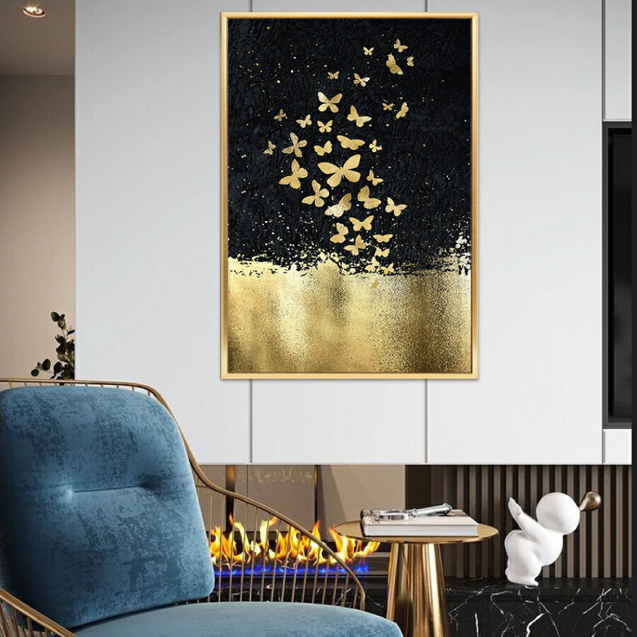 絵画 インテリア 蝶々 チョウ ファブリックパネル 枠付き アート 人気
