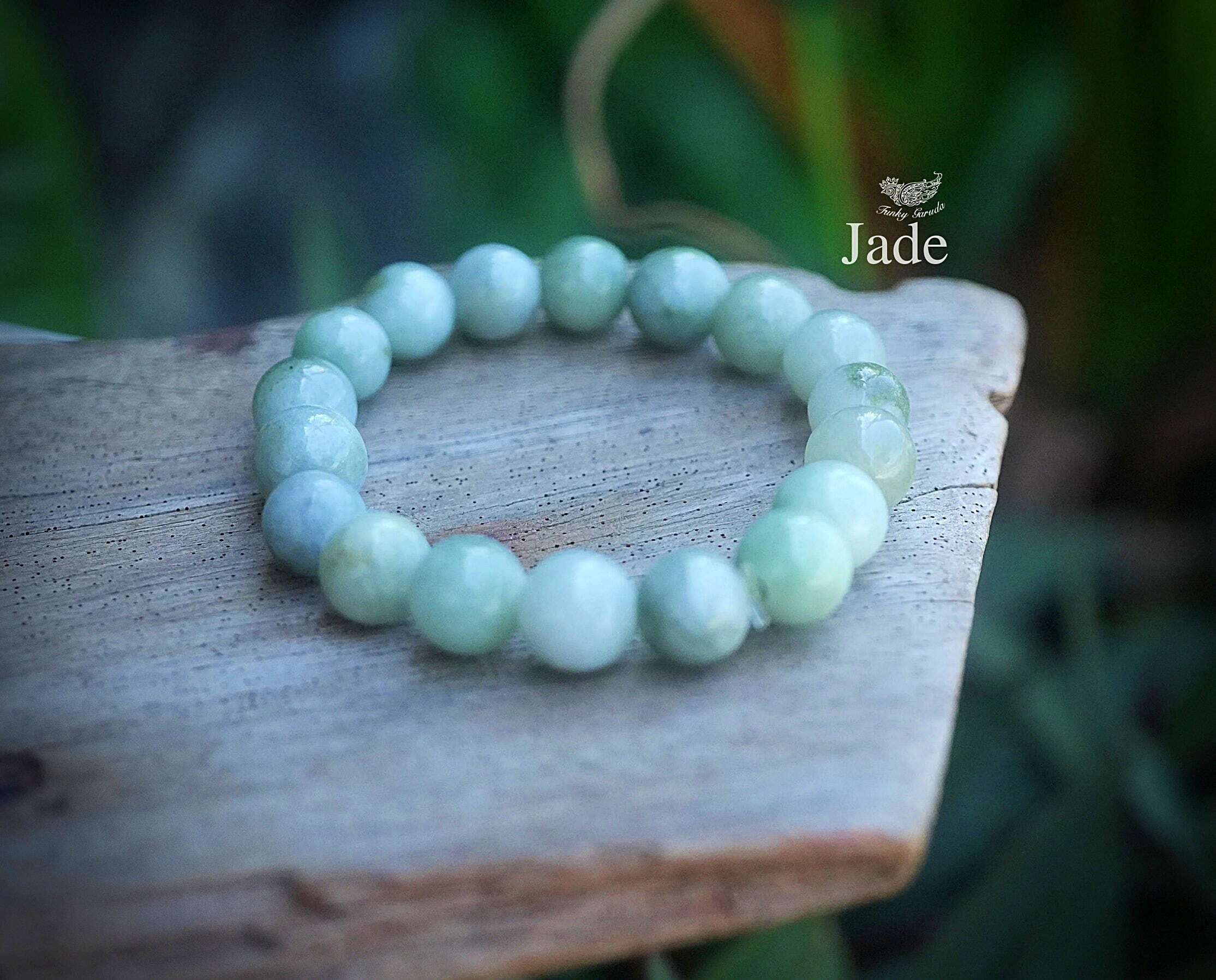 天然石】【ハンドメイド】大粒☆ミャンマー産☆本翡翠☆ブレスレット