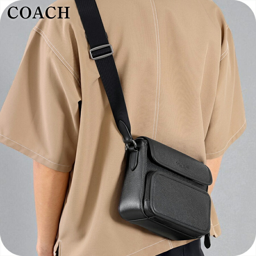 コーチ ショルダーバッグ メンズ ブランド COACH レザー CY800 QB BK