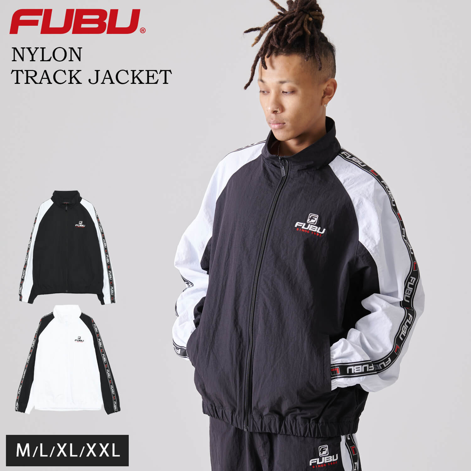FUBU フブ ジャケット メンズ 長袖 ナイロンジャケット ブルゾン