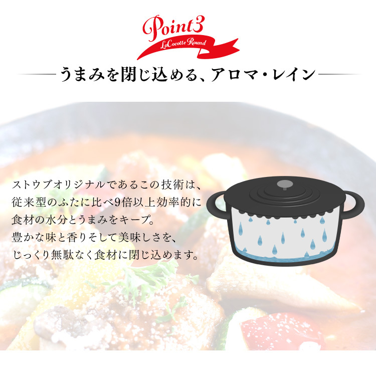Staub(ストウブ) IH対応両手鍋 22cm ラ ココット ラウンド 並行輸入品