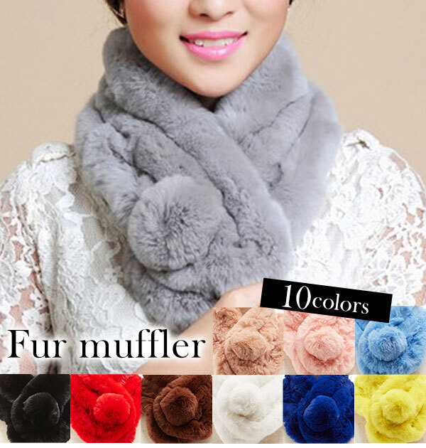 ファーマフラー 通販 レディース ファー マフラー ネックウォーマー
