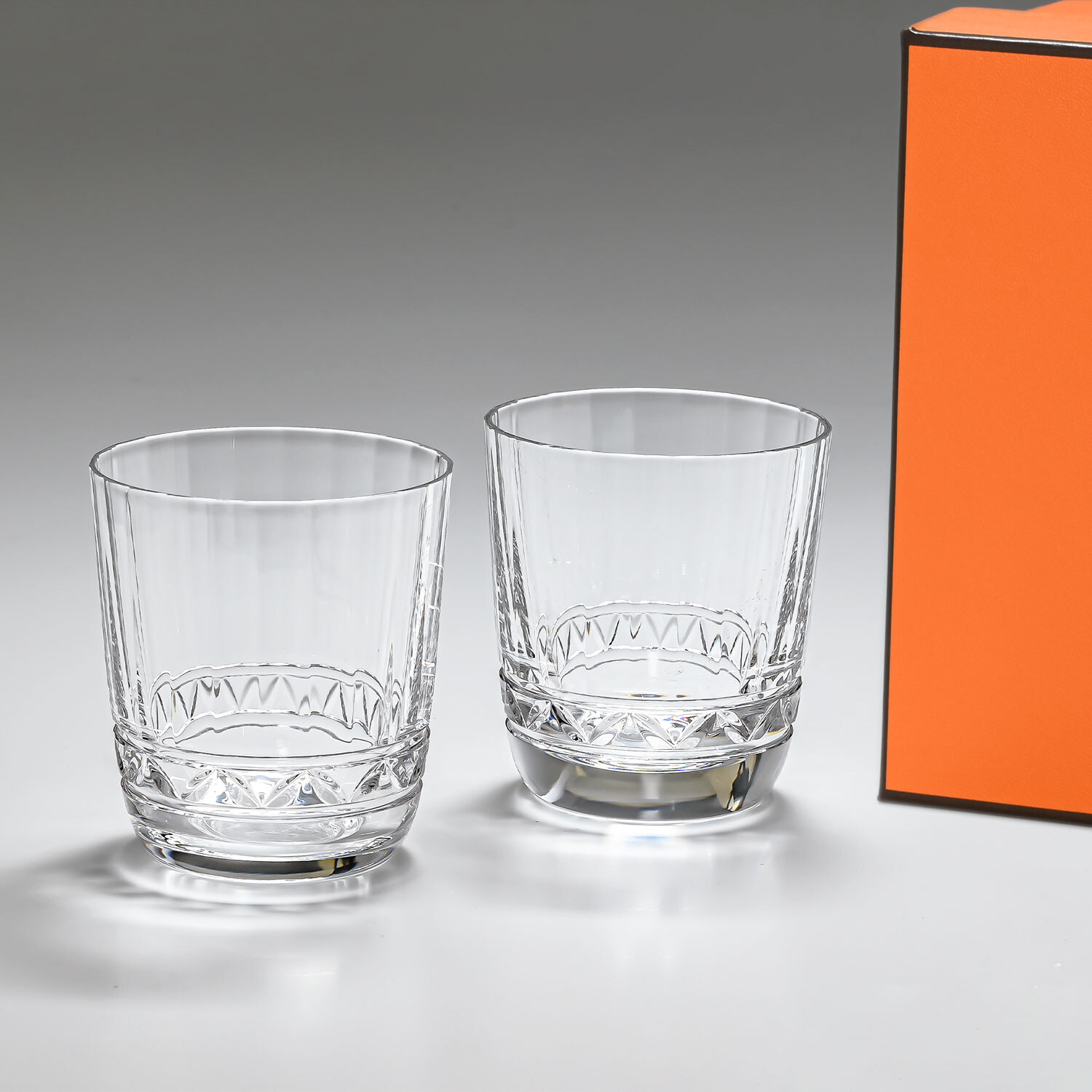 エルメス 食器 HERMES タンブラーグラス 365ml ペア ゴブレット