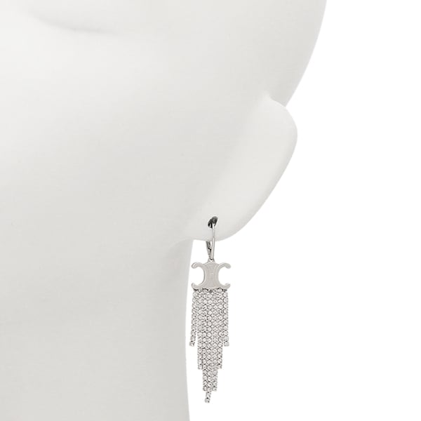 セリーヌ ピアス トリオンフフリンジ 片耳 シルバー ユニセックス